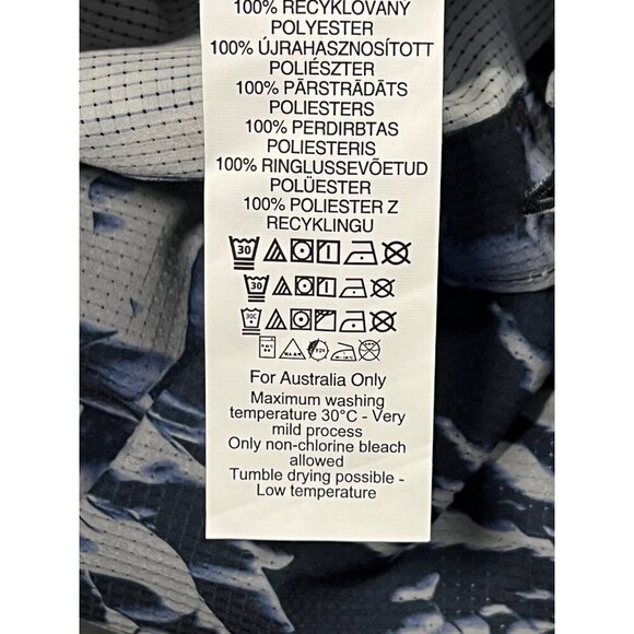 Oakley Mens XL Short Sleeve Button-Up Tie-Dye Shirt Blue Gray Regular Fit - Picture 11 of 11